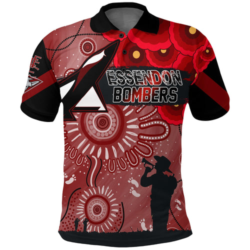 custom-personalised-essendon-bombers-indigenous-anzac-day-polo-shirt-we-will-remember