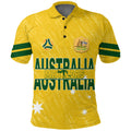 Australia Soccer Polo Shirt World Cup Matildas Sporty Vibes Ver01 LT7