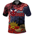 melbourne-dees-football-anzac-2023-polo-shirt-aboriginal-mix-slouch-hat