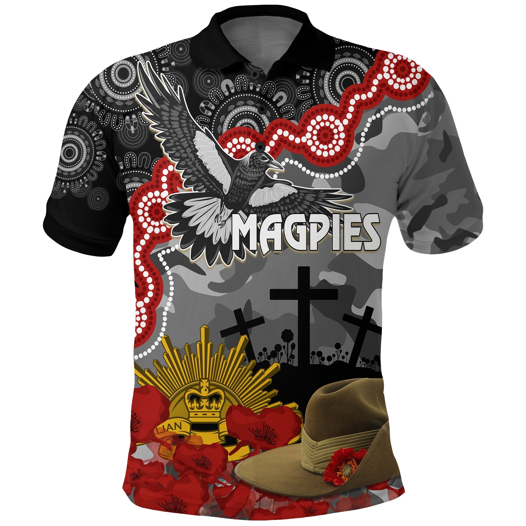 magpies-football-anzac-2023-polo-shirt-aboriginal-mix-slouch-hat