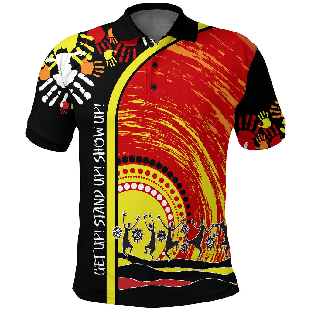 custom-personalised-aboriginal-naidoc-week-2022-polo-shirt-get-up-stand-up-show-up