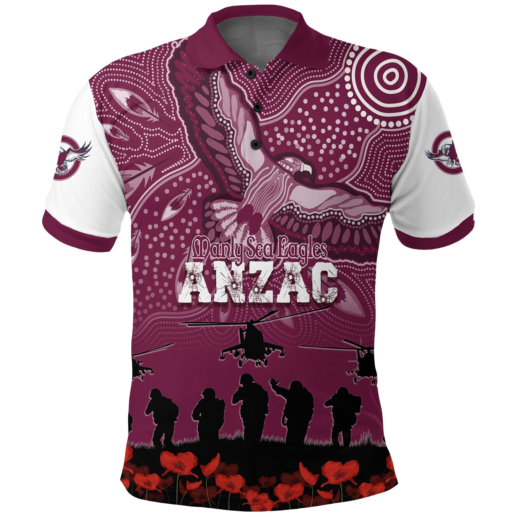 manly-sea-eagles-rugby-polo-shirt-anzac-day-toward-the-new-dawn