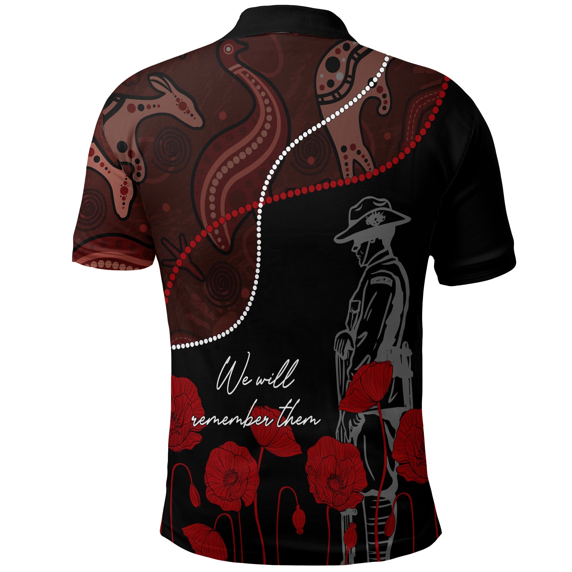 australia-anzac-day-polo-shirt-aboriginal-art-with-poppies