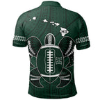 personalized-hawaii-kakau-warrior-polynesian-football-polo-shirt-green