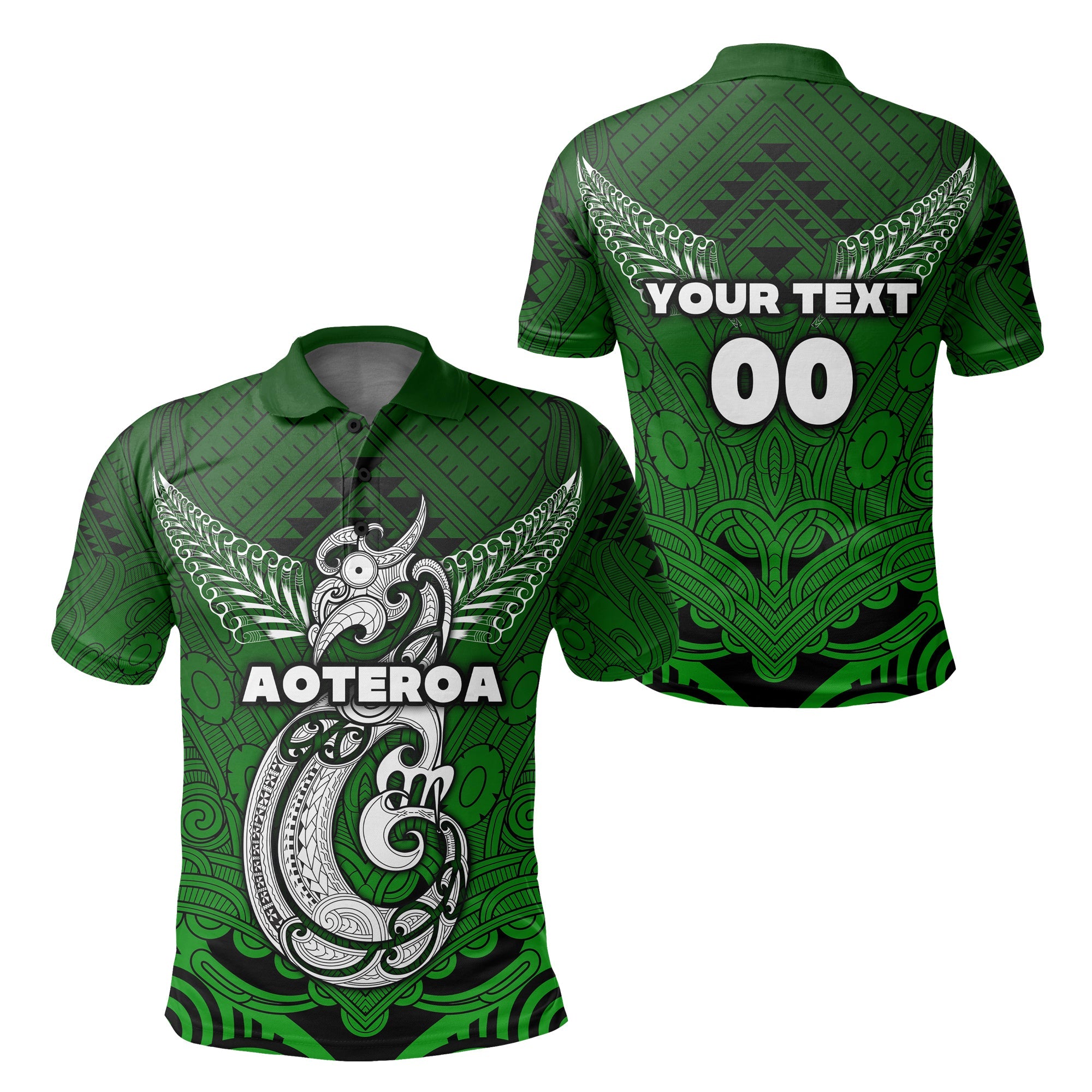 custom-personalised-maori-aotearoa-manania-polo-shirt-simple-sport-style-green