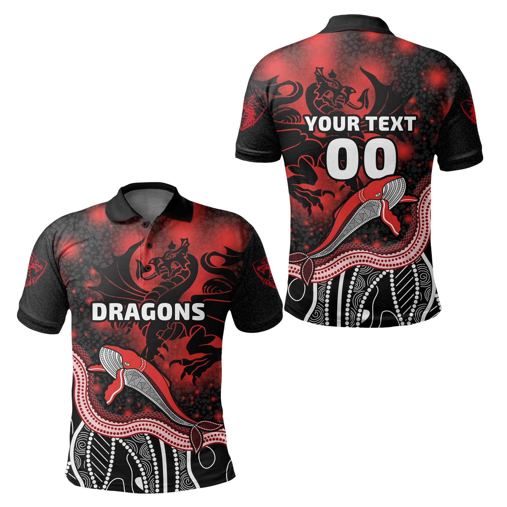 custom-personalised-dragons-polo-shirt-st-george-special-style