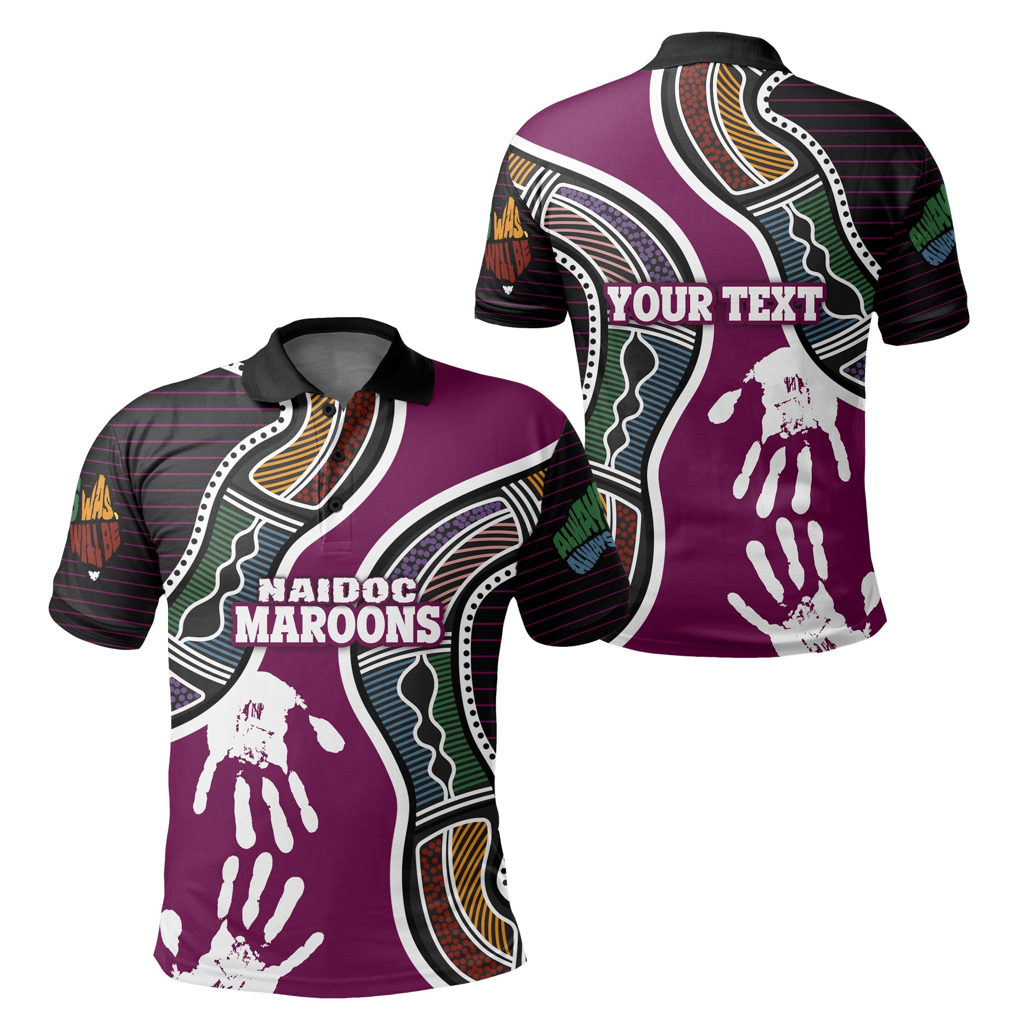 custom-personalised-queensland-naidoc-week-polo-shirt-maroons-aboriginal-sport-style