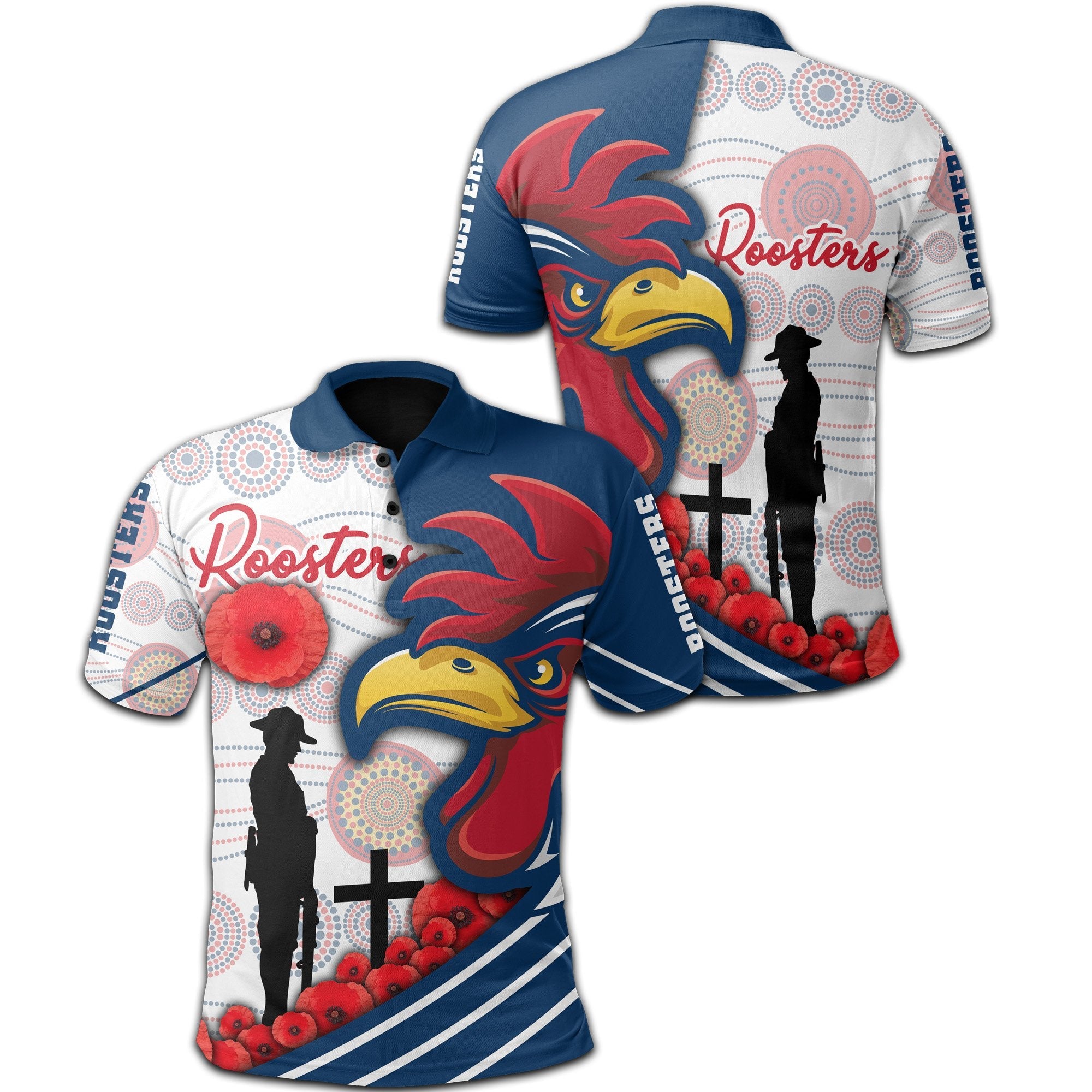 australia-roosters-polo-shirt-anzac-day-three-tiles-style