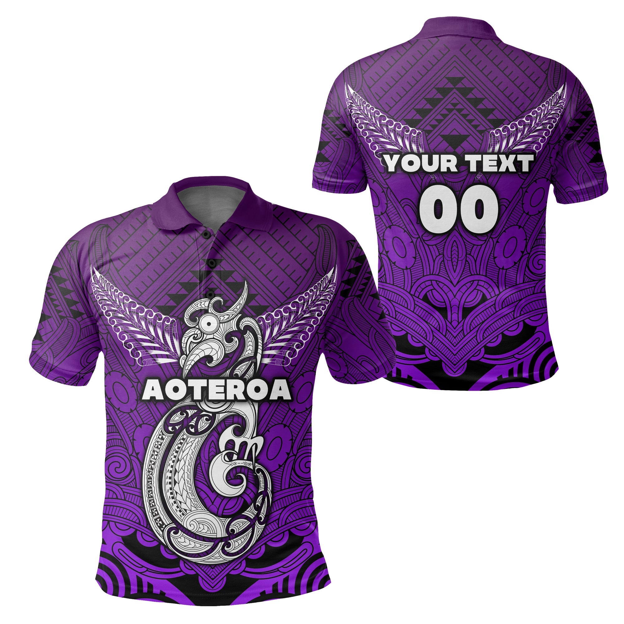 custom-personalised-maori-aotearoa-manania-polo-shirt-simple-sport-style-purple