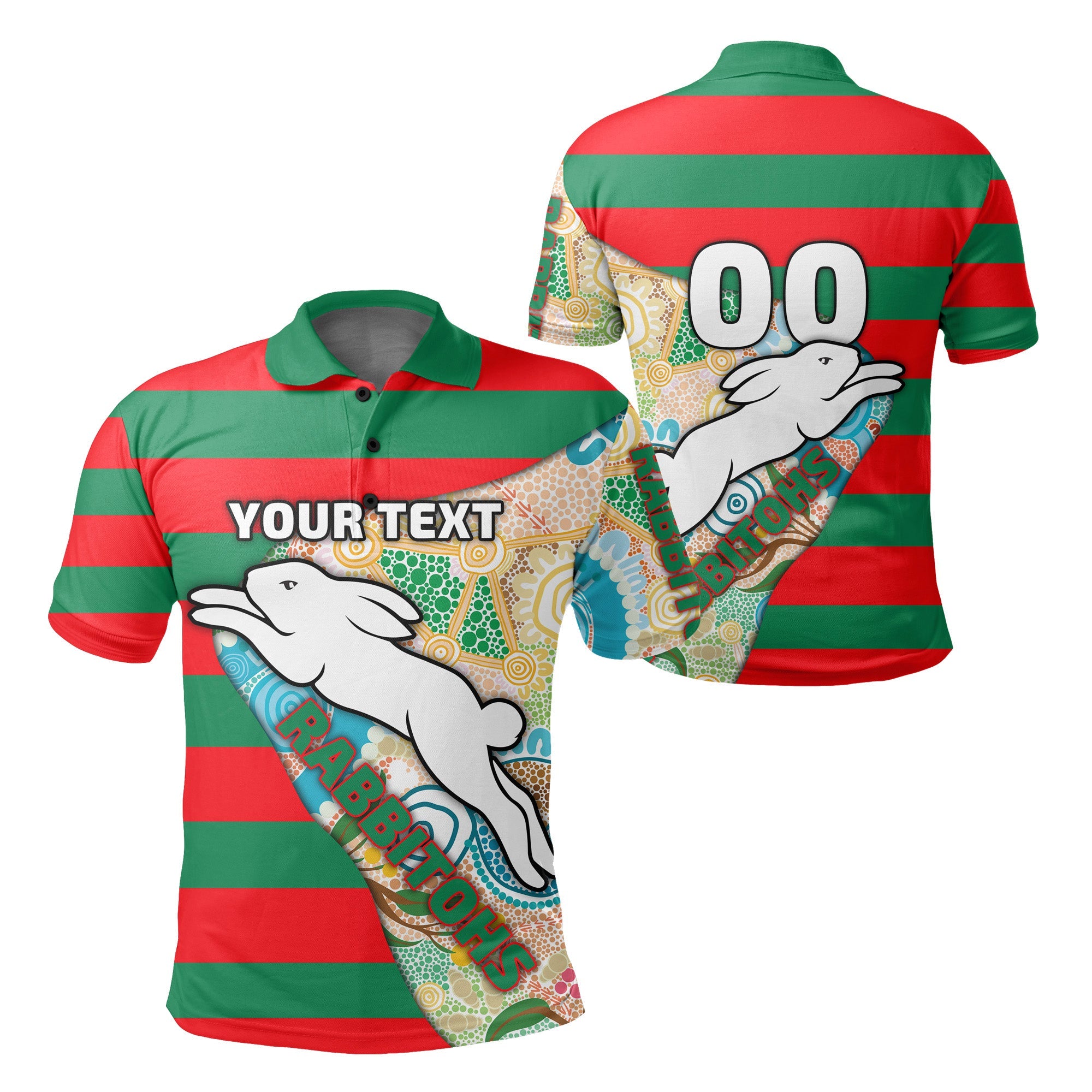 custom-personalised-rabbitohs-polo-shirt-aboriginal-sport-style
