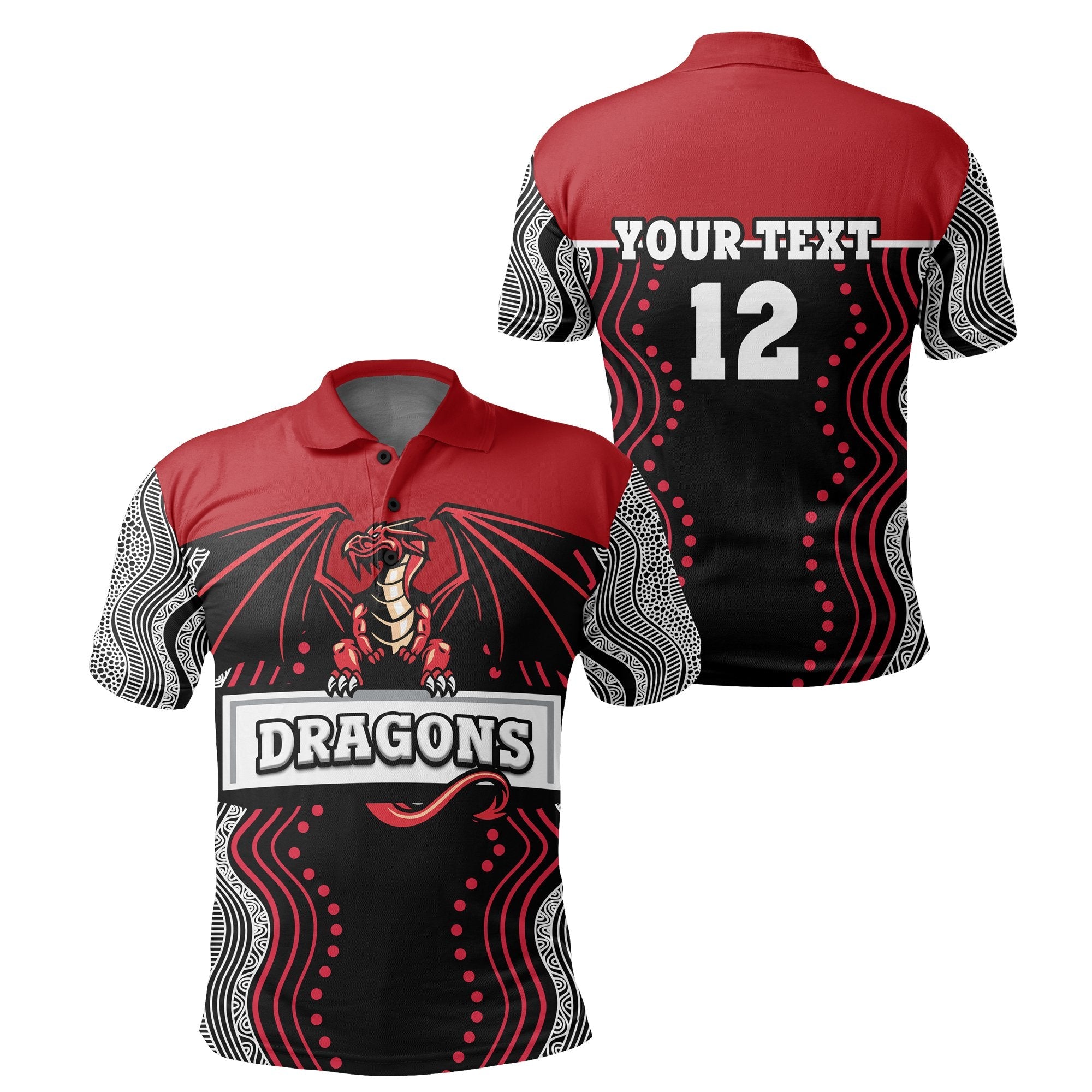 custom-personalised-dragons-polo-shirt-st-george-aboriginal-sport-style-ver-2