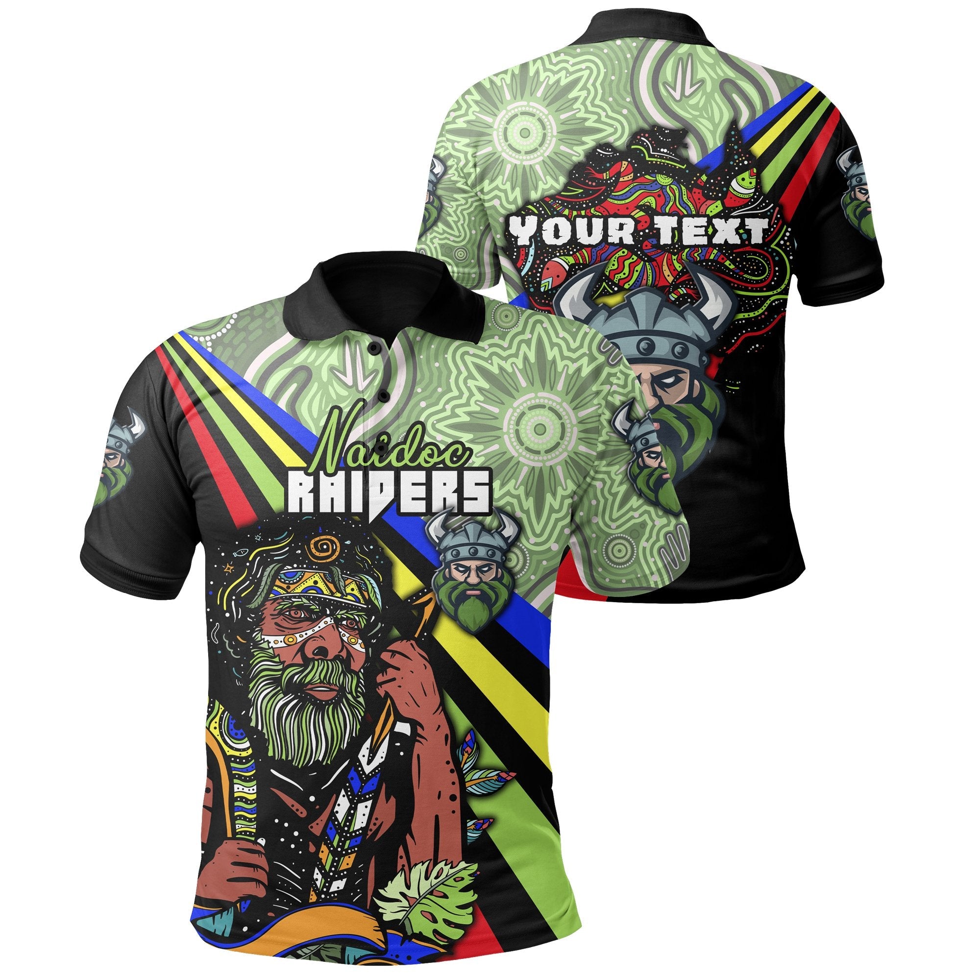 custom-personalised-raiders-naidoc-week-polo-shirt-canberra-indigenous-sport-style
