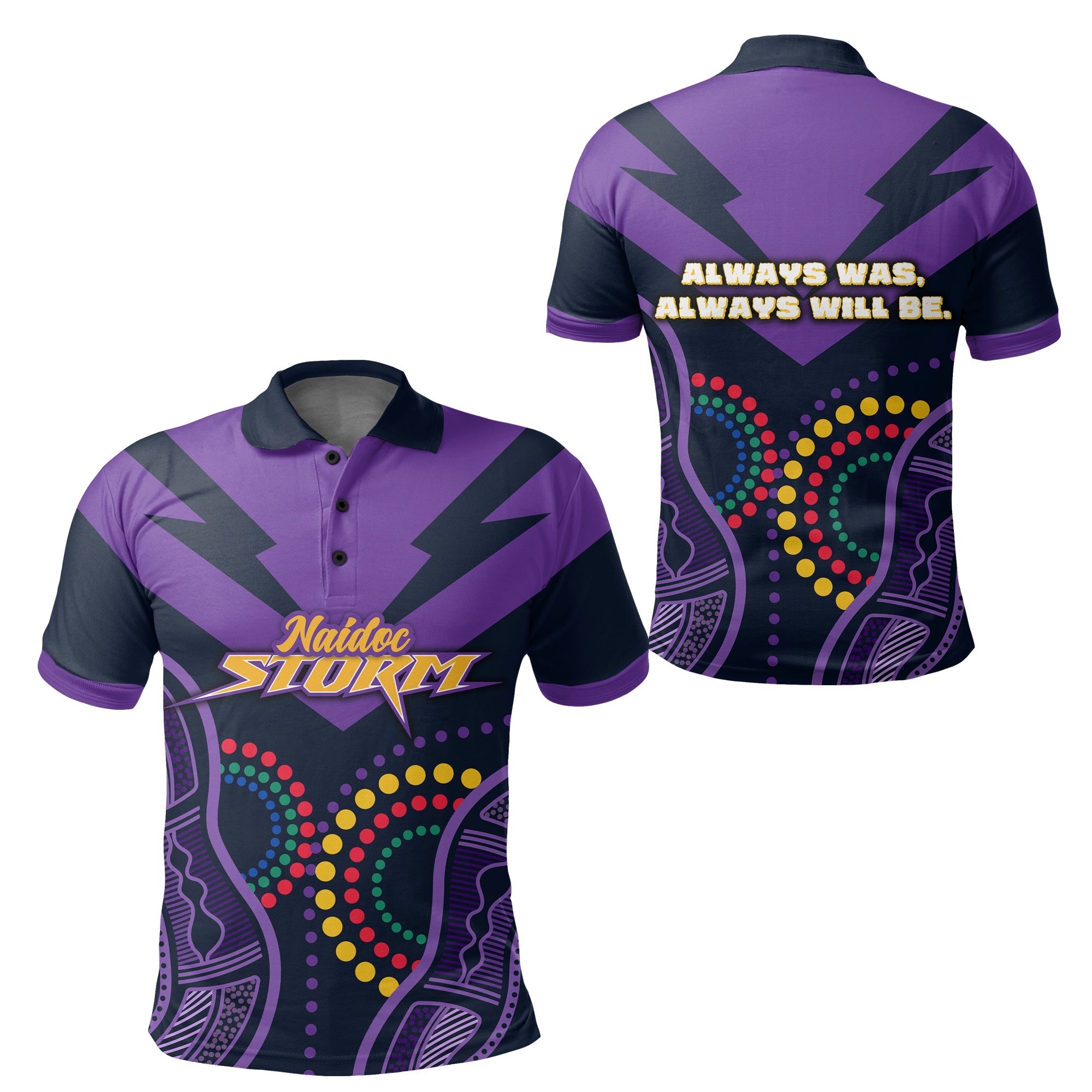 storm-naidoc-week-polo-shirt-aboriginal-simple-style