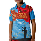 custom-personalised-gold-coaster-sunnies-indigenous-anzac-day-kid-polo-shirt-we-will-remember