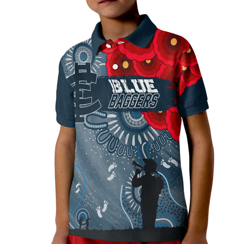 custom-personalised-carlton-blue-baggers-indigenous-anzac-day-kid-polo-shirt-we-will-remember