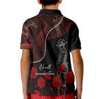 australia-anzac-day-kid-polo-shirt-aboriginal-art-with-poppies