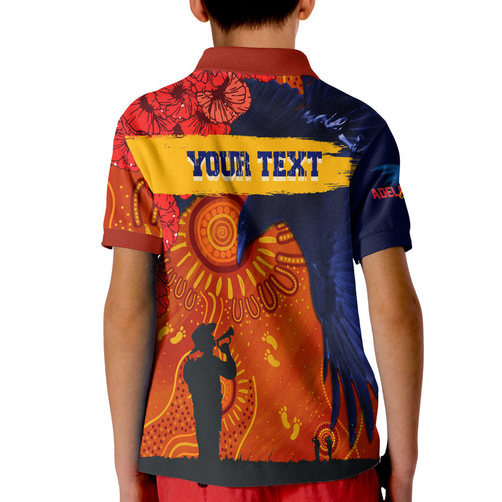 custom-personalised-adelaide-crows-indigenous-anzac-day-kid-polo-shirt-we-will-remember