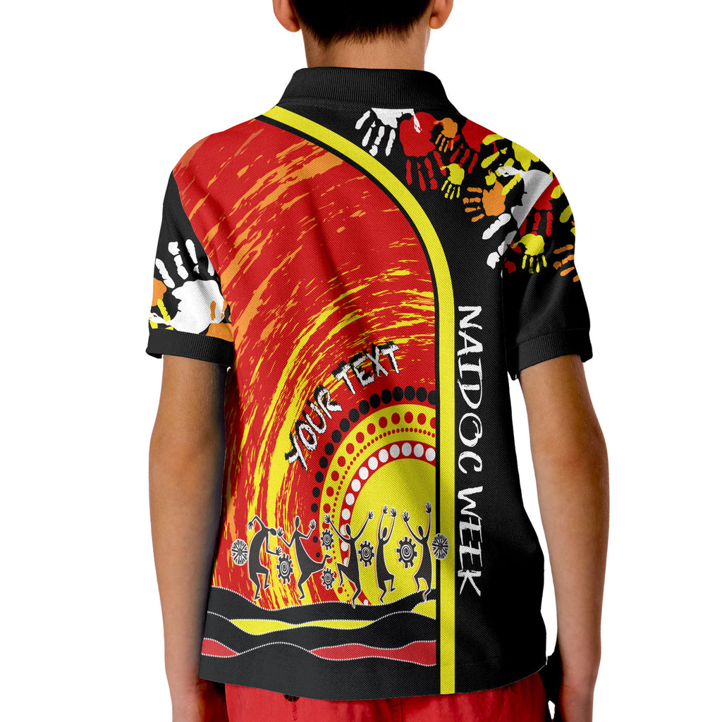 custom-personalised-aboriginal-naidoc-week-2022-kid-polo-shirt-get-up-stand-up-show-up