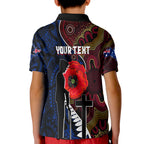 custom-personalised-aboriginal-mix-maori-anzac-day-kid-polo-shirt-lest-we-forget