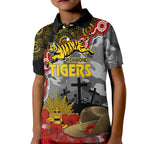 tigers-football-anzac-2023-polo-shirt-kid-aboriginal-mix-slouch-hat