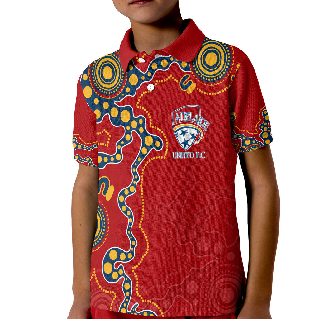 adelaide-united-football-indigenous-polo-shirt-kid-the-reds