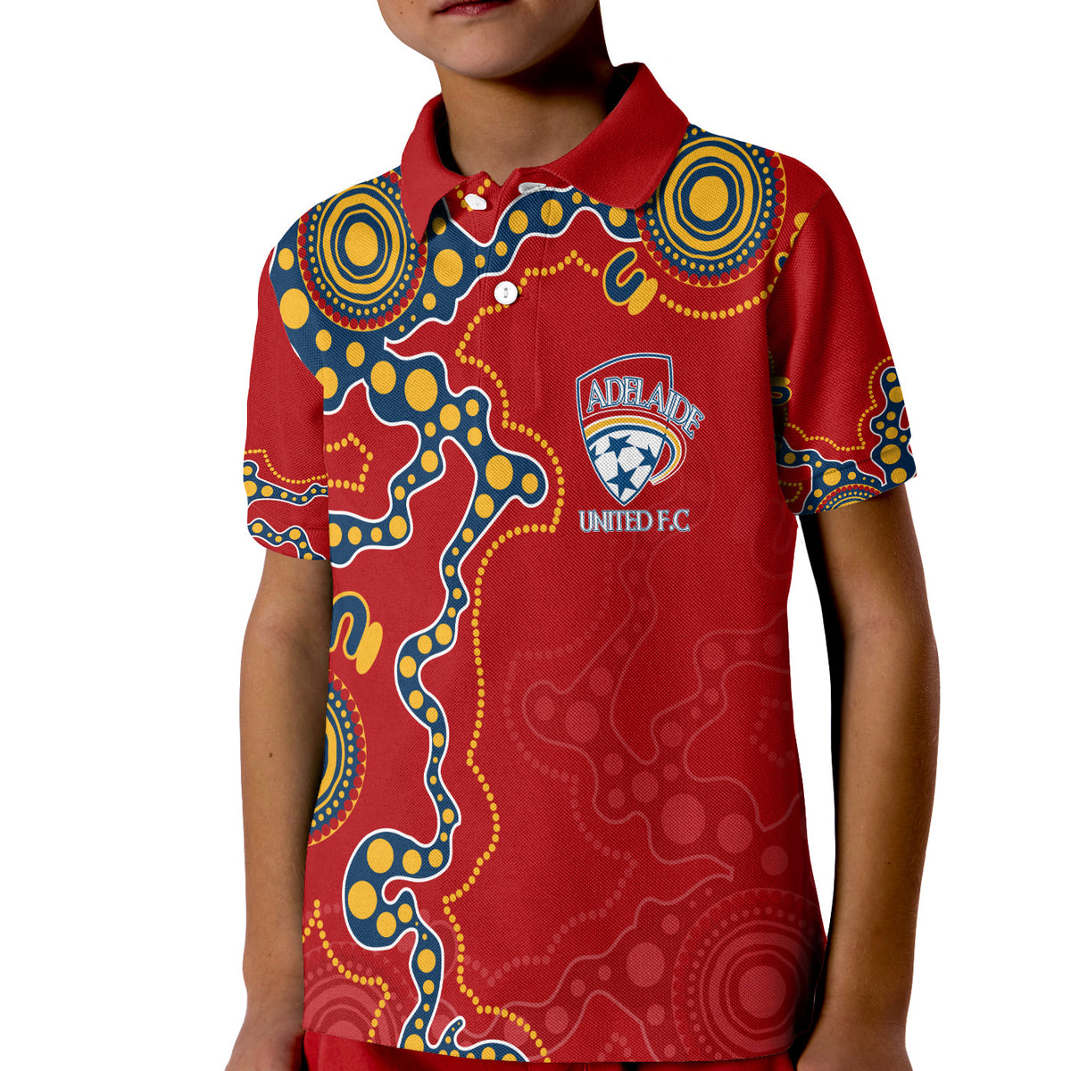 adelaide-united-football-indigenous-polo-shirt-kid-the-reds