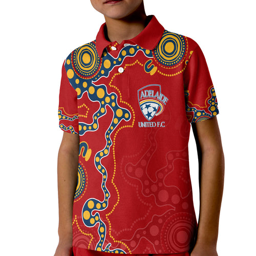adelaide-united-football-indigenous-polo-shirt-kid-the-reds