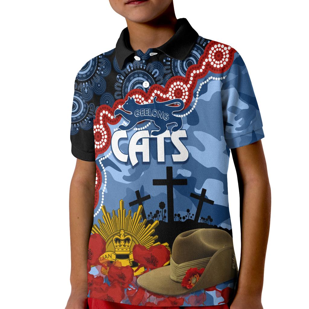 cats-football-anzac-2023-polo-shirt-kid-aboriginal-mix-slouch-hat