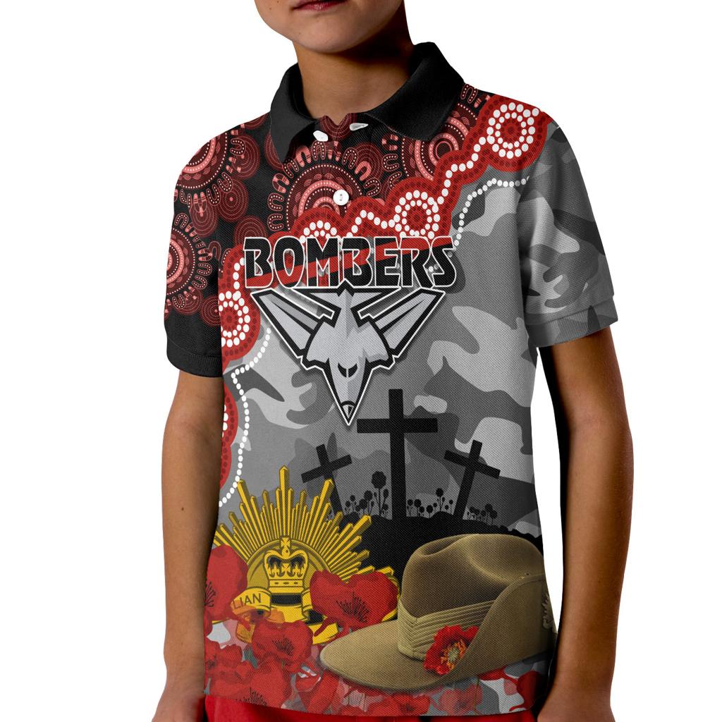 bombers-football-anzac-2023-polo-shirt-kid-aboriginal-mix-slouch-hat