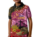 lions-football-anzac-2023-polo-shirt-kid-aboriginal-mix-slouch-hat
