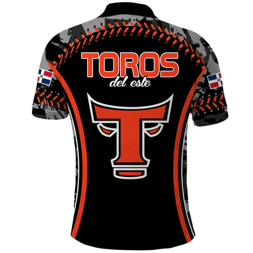 dominican-toros-de-este-baseball-stitches-polo-shirt-black