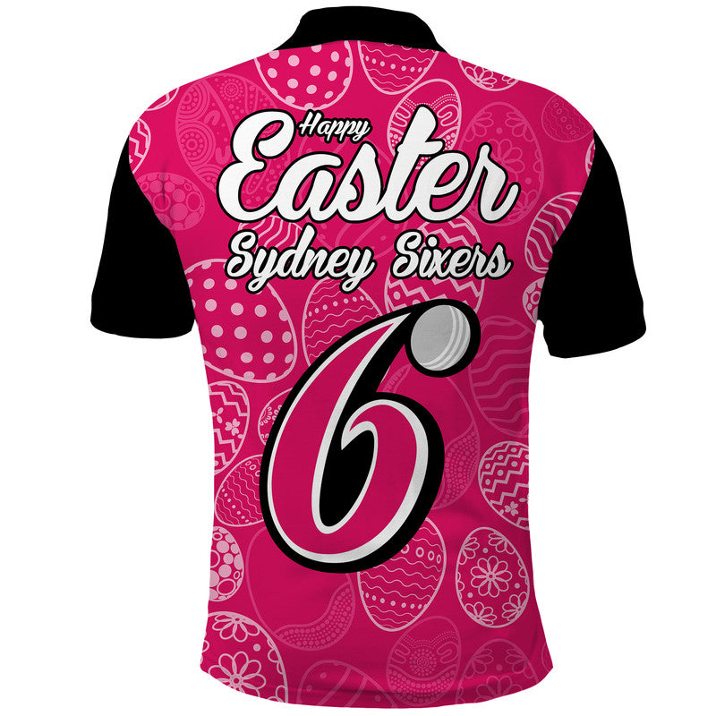 sydney-sixers-cricket-happy-easter-day-polo-shirt-simple-style