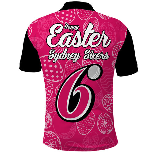 sydney-sixers-cricket-happy-easter-day-polo-shirt-simple-style