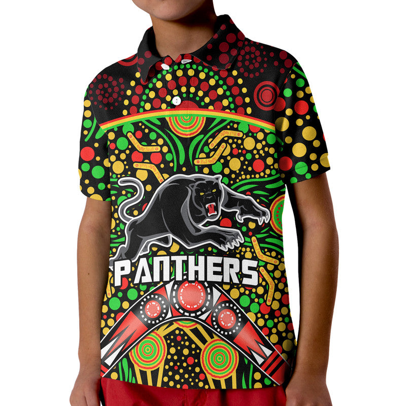 custom-personalised-panthers-rugby-polo-shirt-boomerang-indigenous-dots