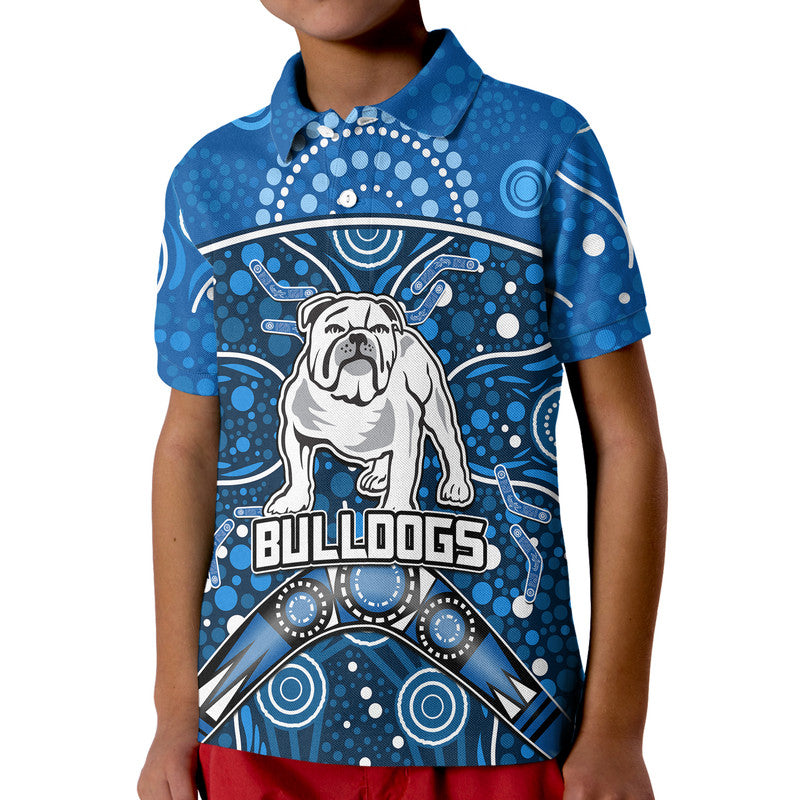 custom-personalised-bulldogs-rugby-polo-shirt-boomerang-indigenous-dots