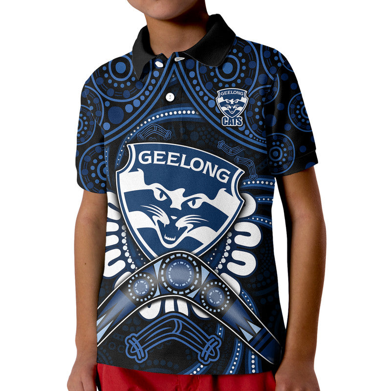 cats-football-polo-shirt-boomerang-indigenous-dots