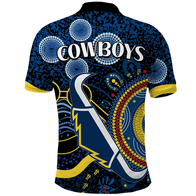 cowboys-rugby-polo-shirt-aboriginal-dots-version