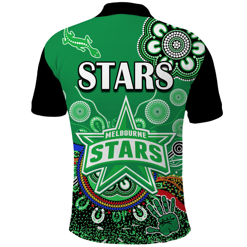 melbourne-stars-polo-shirt-cricket-indigenous-aboriginal-lizard-version
