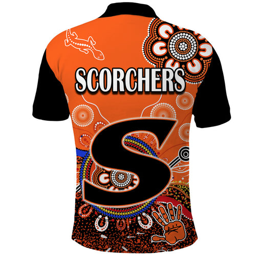 perth-scorchers-polo-shirt-cricket-indigenous-aboriginal-lizard-version