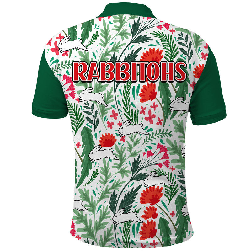 rabbitohs-poppy-flowers-field-polo-shirt