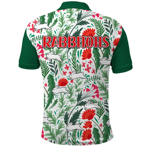 rabbitohs-poppy-flowers-field-polo-shirt