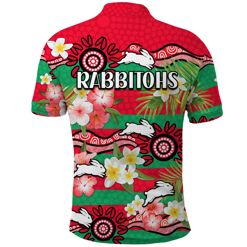 rabbitohs-rugby-polo-shirt-tropical-flowers-and-palm-hawaiian-style
