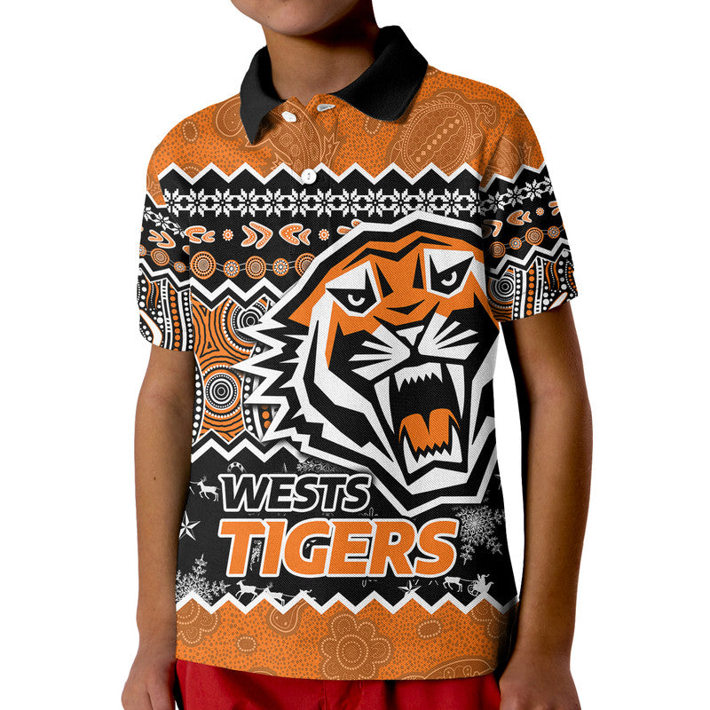 custom-personalised-wests-tigers-aboriginal-christmas-vibe-gold-version-polo-shirt