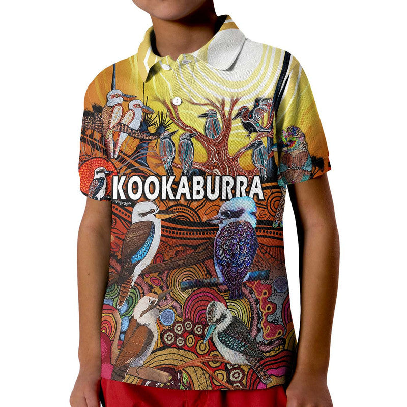 custom-personalised-australia-kookaburra-dreaming-aboriginal-arty-style-polo-shirt
