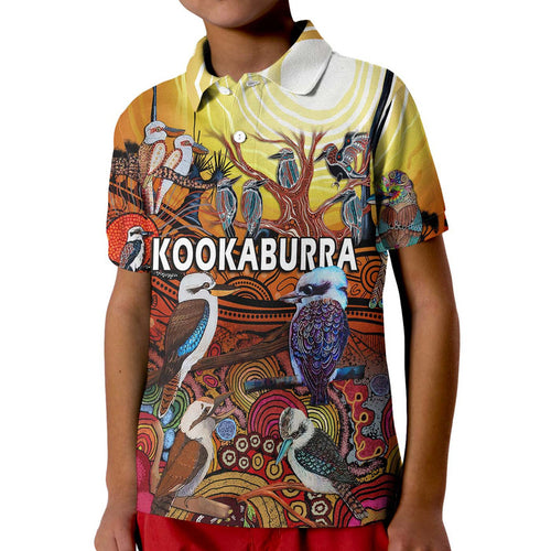 custom-personalised-australia-kookaburra-dreaming-aboriginal-arty-style-polo-shirt