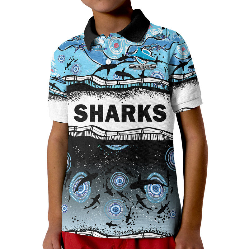 custom-text-and-number-sharkies-aboriginal-polo-shirt