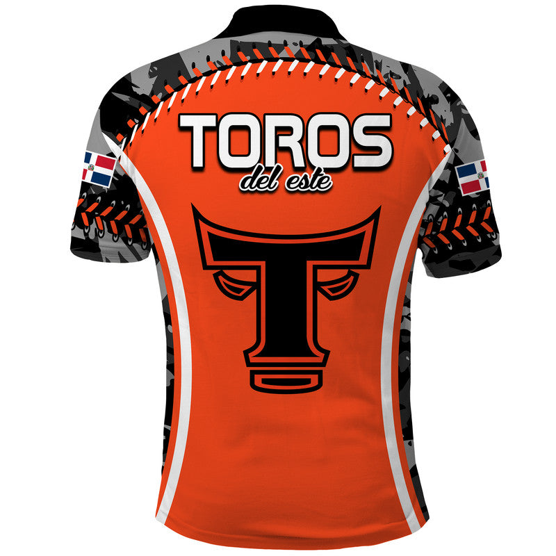 dominican-toros-de-este-baseball-stitches-polo-shirt-orange