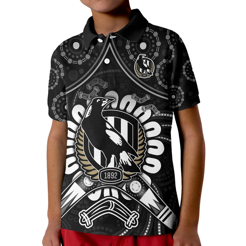 magpies-football-polo-shirt-boomerang-indigenous-dots