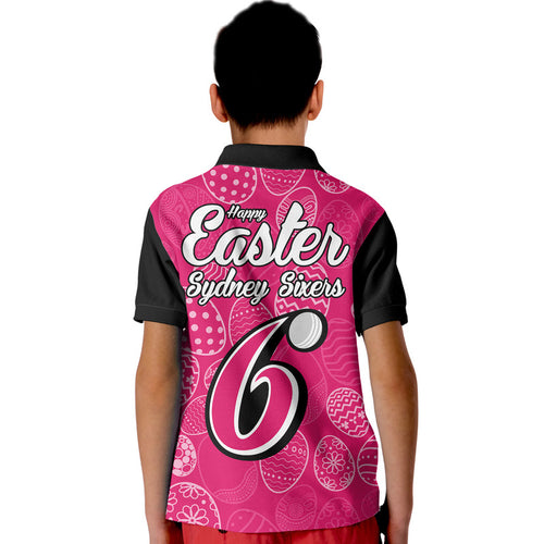 sydney-sixers-cricket-happy-easter-day-polo-shirt-simple-style