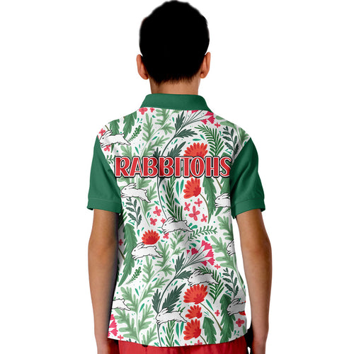 rabbitohs-poppy-flowers-field-polo-shirt